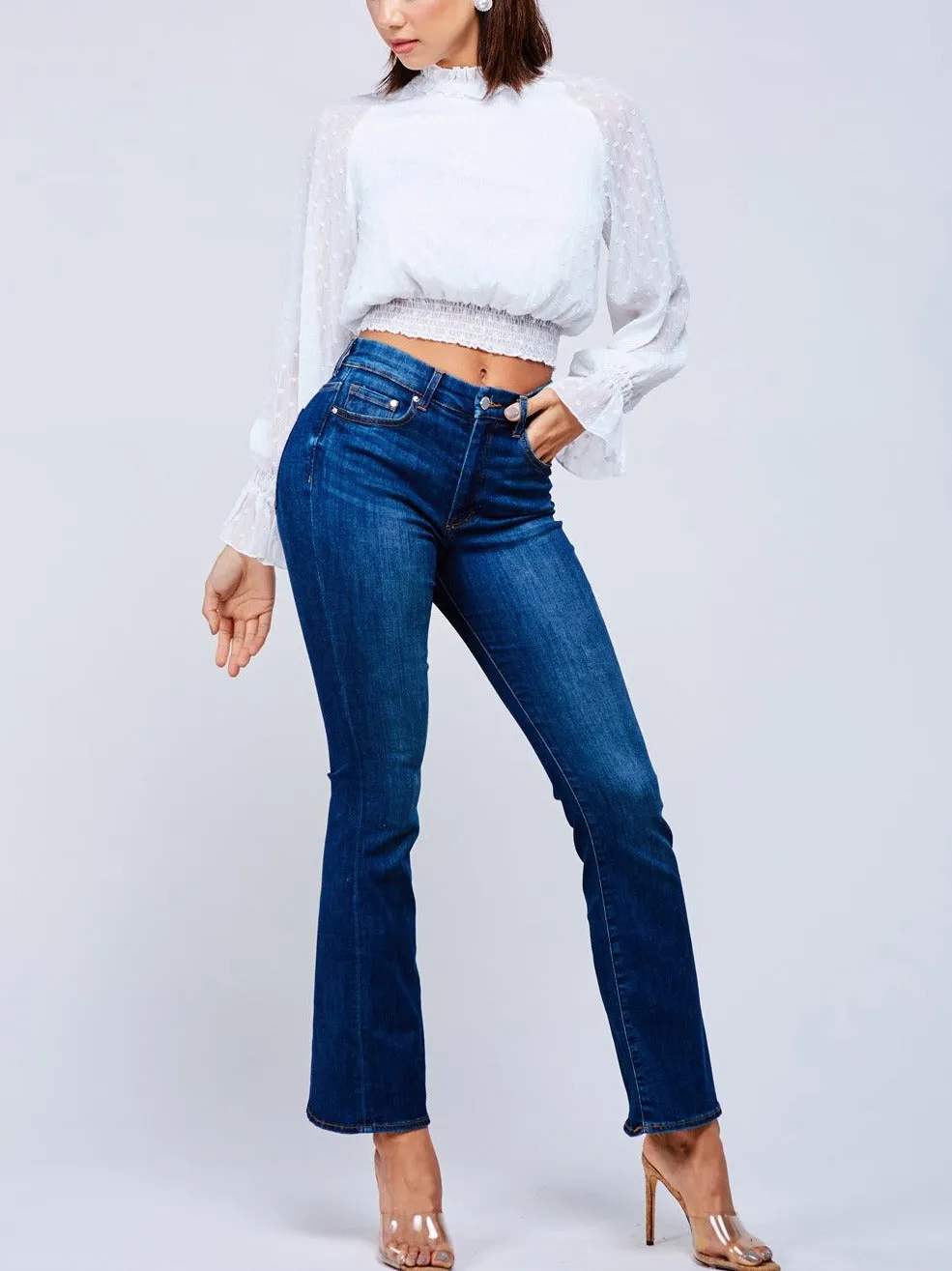 White Dotted Blouse