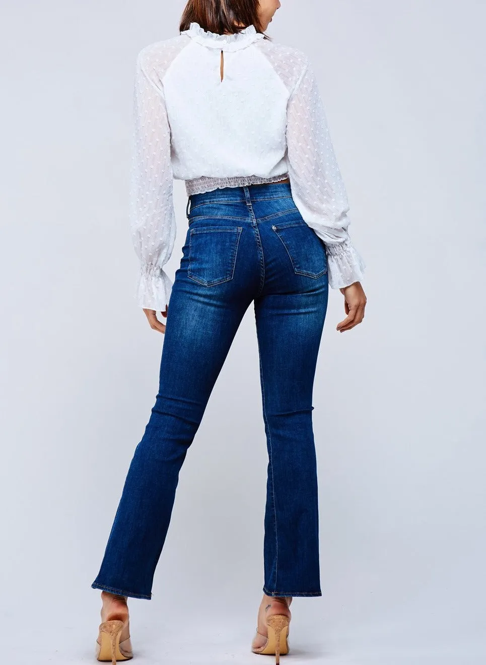 White Dotted Blouse
