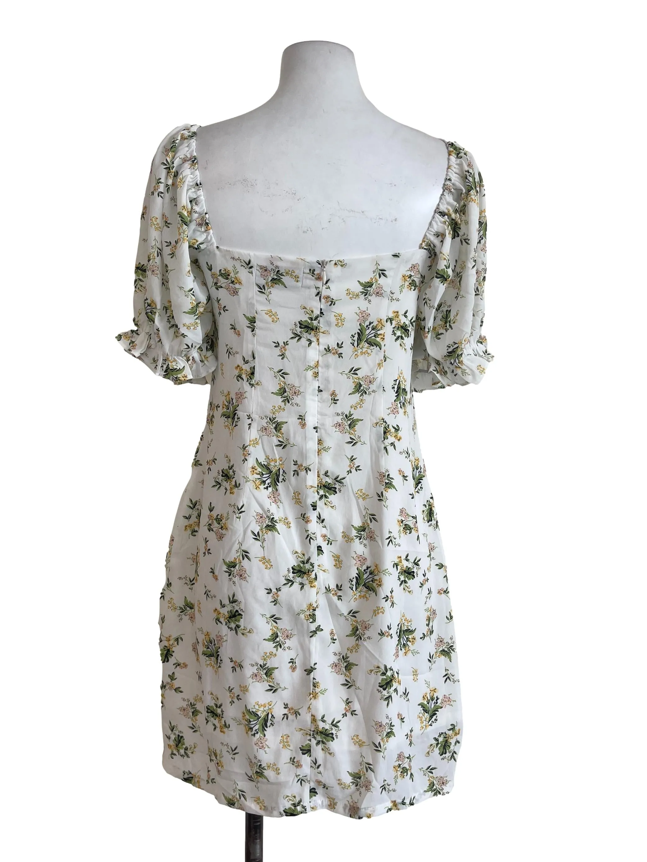 White Floral Off Shoulder