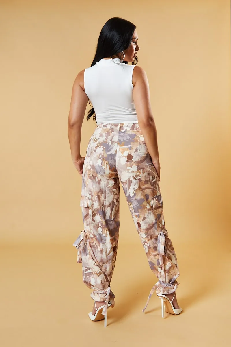 White High Neck Ruched Sleeveless Top - Aidan
