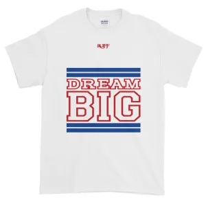 White Royal Blue and Red Short-Sleeve T-Shirt