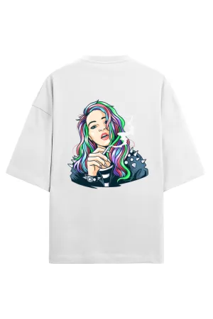 Women Printed Oversized T-Shirt