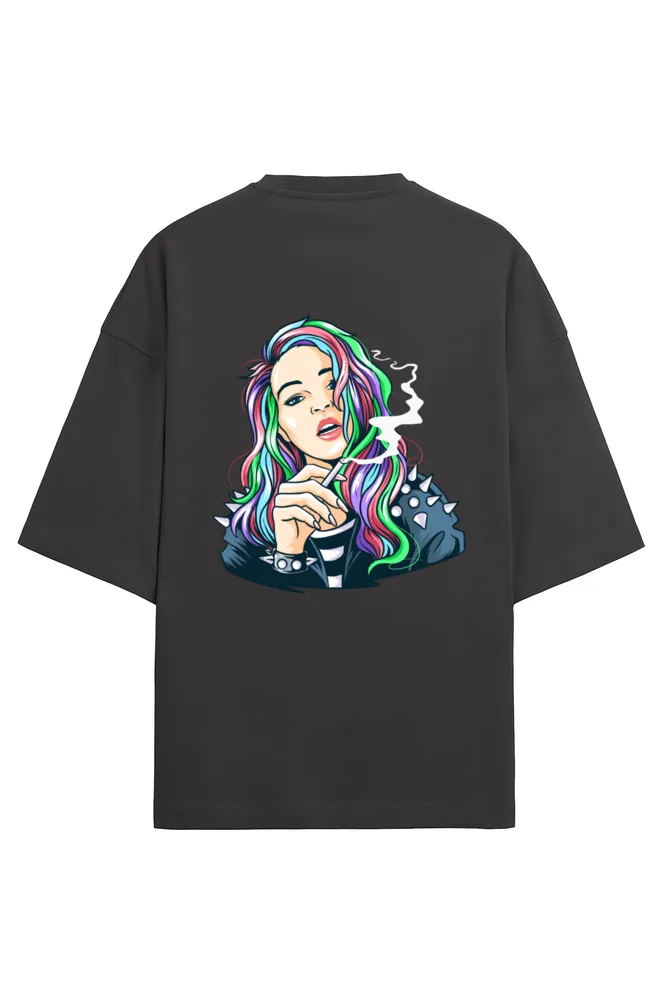 Women Printed Oversized T-Shirt