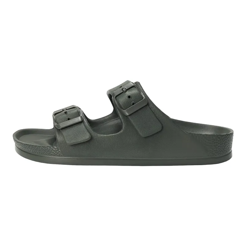 Women's Comfort Slides Double Buckle Adjustable