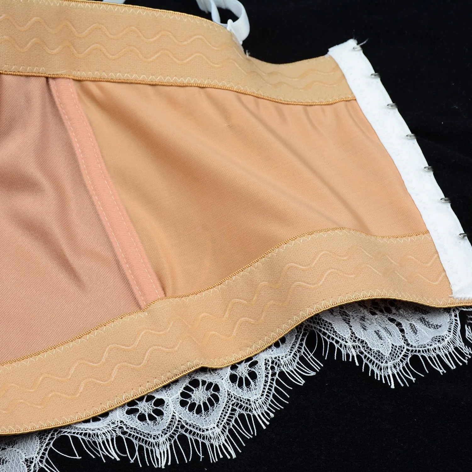 Women's Floral Lace Bustier Crop Top Gothic Corset Bra Tops Khaki
