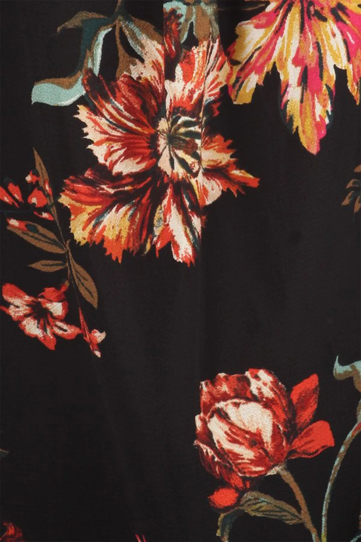 Women's Lightweight Floral Printed Ruffled Short Sleeve Back Tie Casual Blouse Top S-3XL