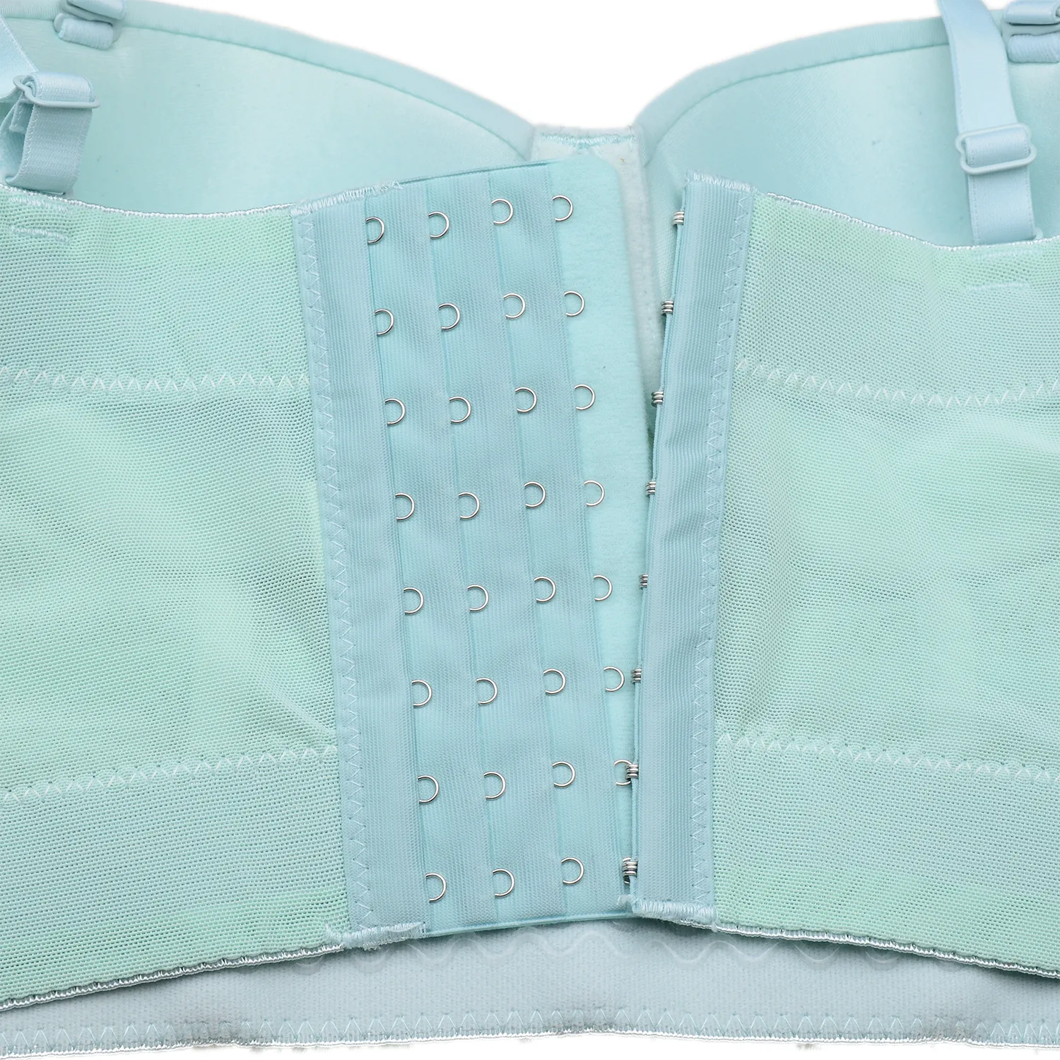 Women's Mesh Bustier Crop Top Push Up Corset Tops Bra Green