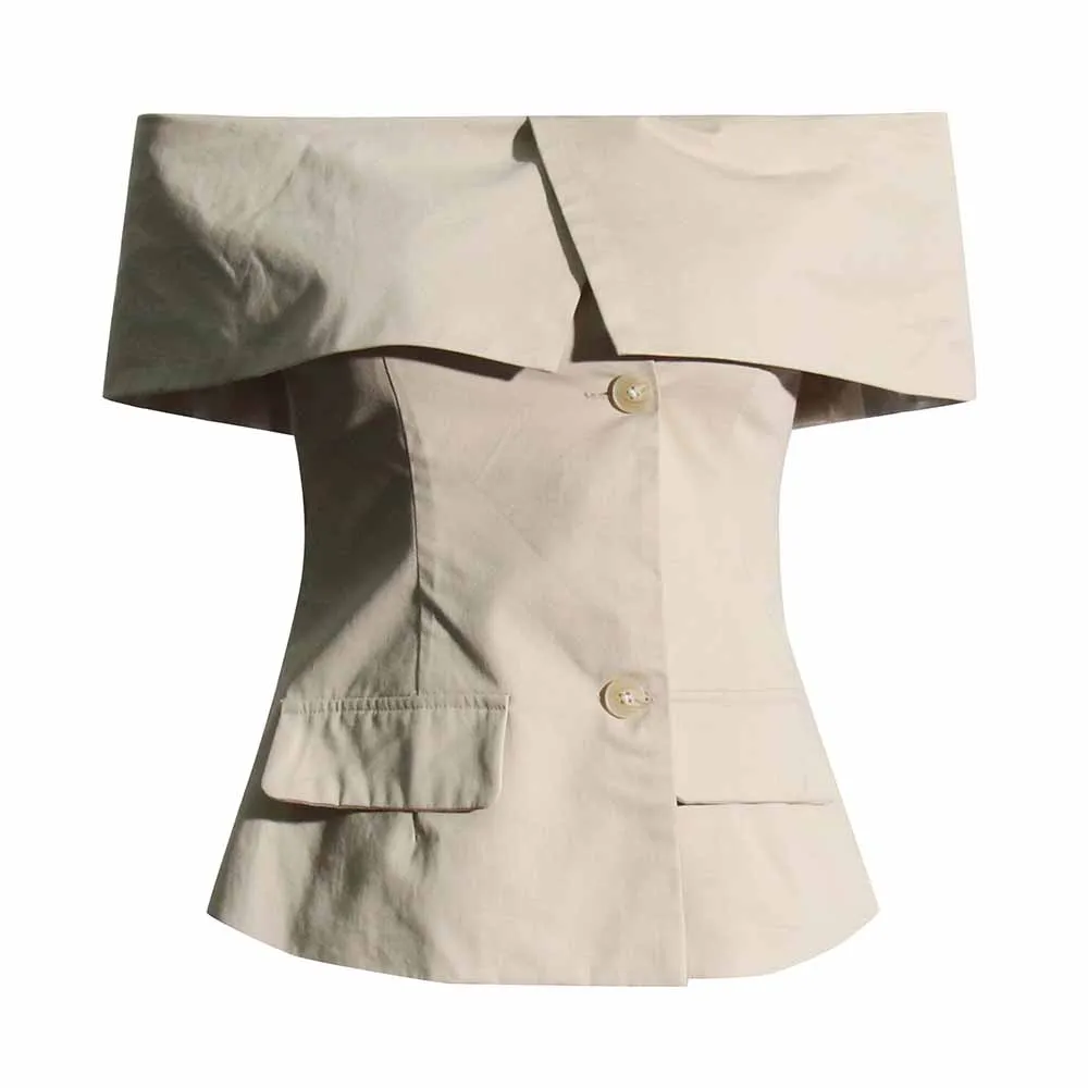 Women's Off-Shoulder Corset Top