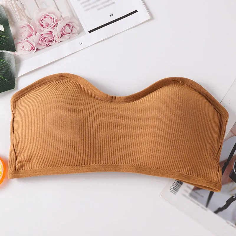 Women's One-piece Tube Tops: Invisible Bras, Strapless Underwear, Soft, Comfortable, Breathable & Sexy