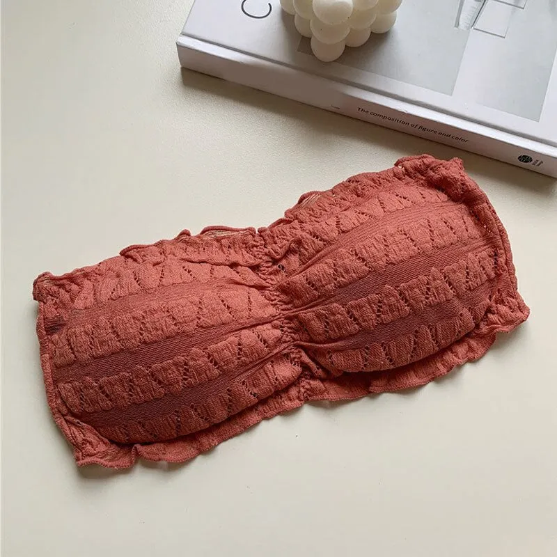 Women's One-piece Tube Tops: Invisible Bras, Strapless Underwear, Soft, Comfortable, Breathable & Sexy