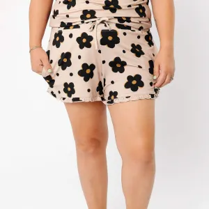 Women's Ruffle Short - Gemma In Tan