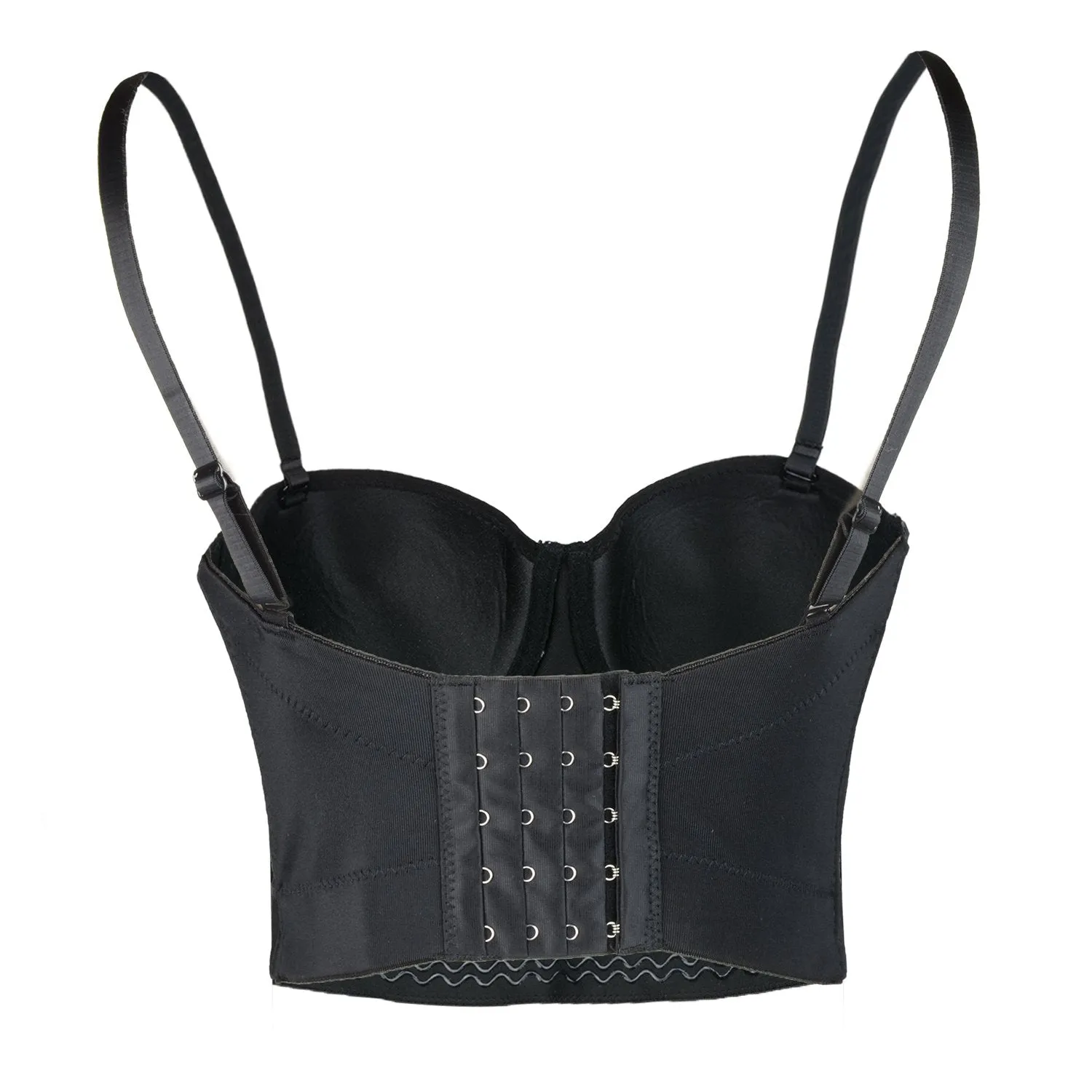 Women's Sexy Rhinestone Bead Bustier Crop Top Club Party Glitter Corset Top Bra Purple