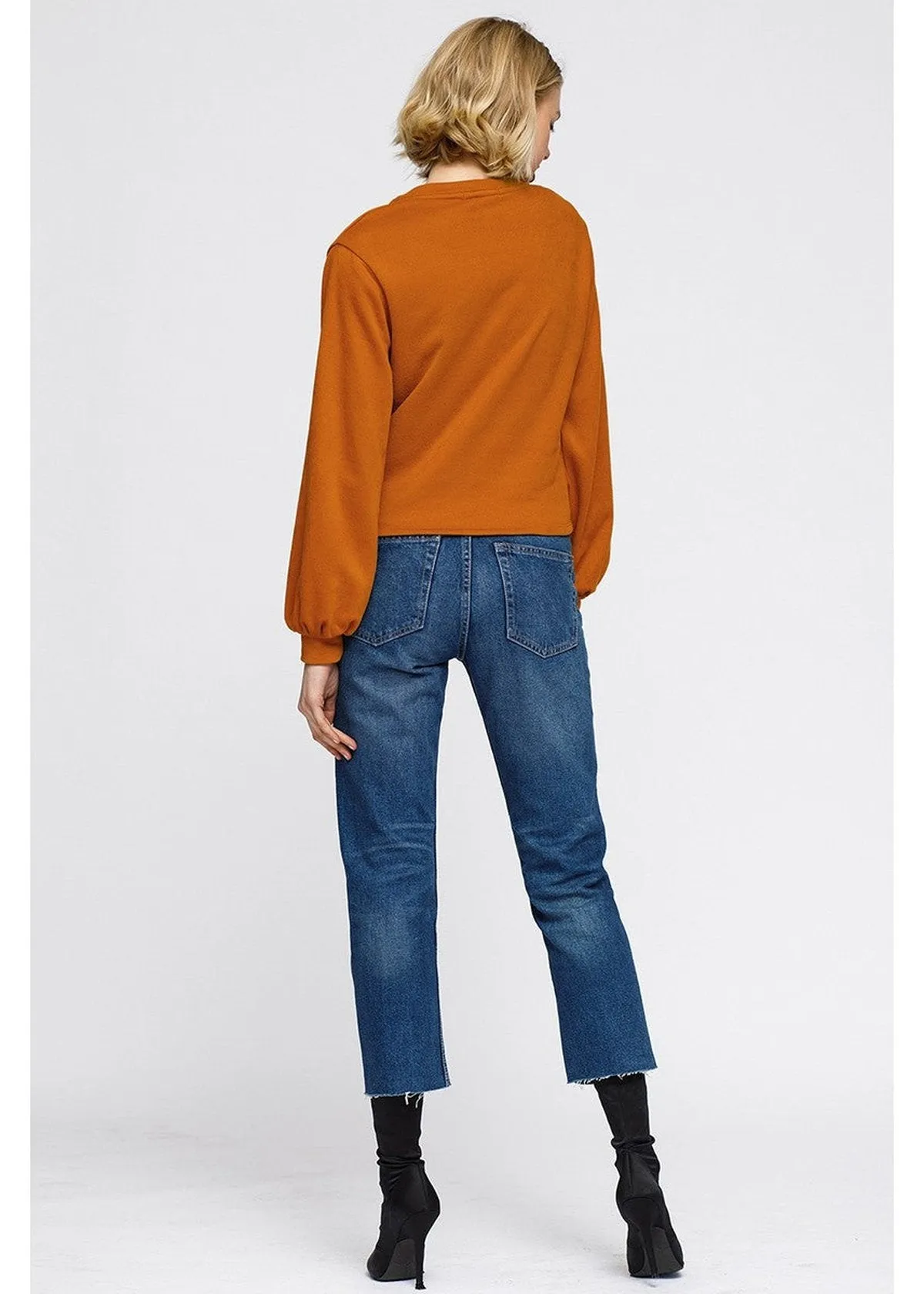 Women's V-Neck Wrap Front Sweatshirt