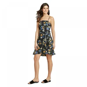 Xhilaration Women's Floral Print Sleeveless Wrap Dress