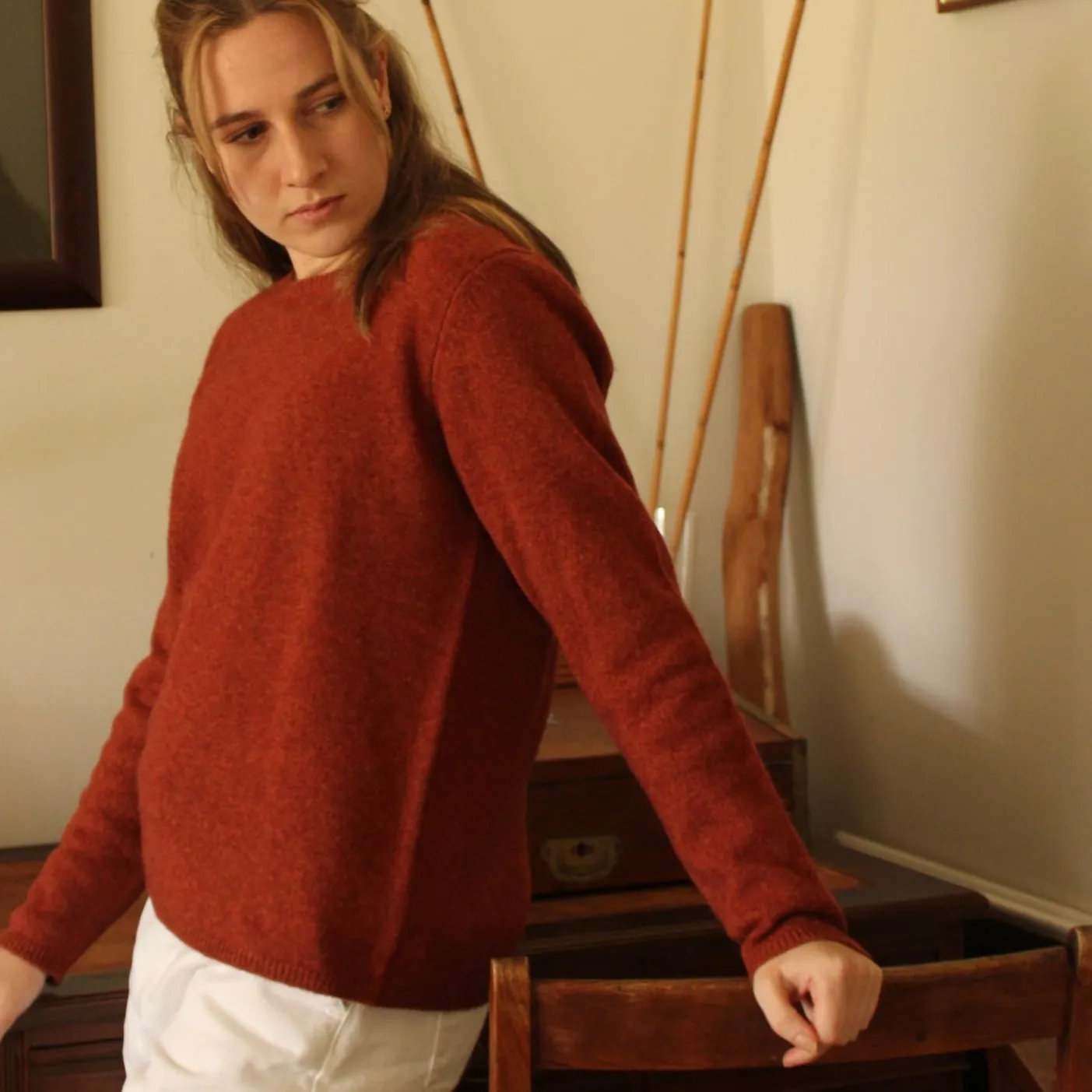 Zo Knitted Jumper - Rust
