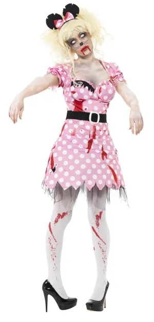Zombie Rodent Halloween Mouse Women's Costume
